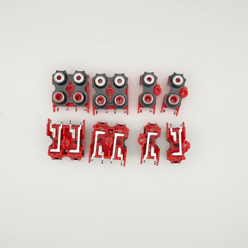 2PCS AV2-8.4-13 RCA phono plug and socket 2/4/6 position/hole audio interface connector AV coaxial socket