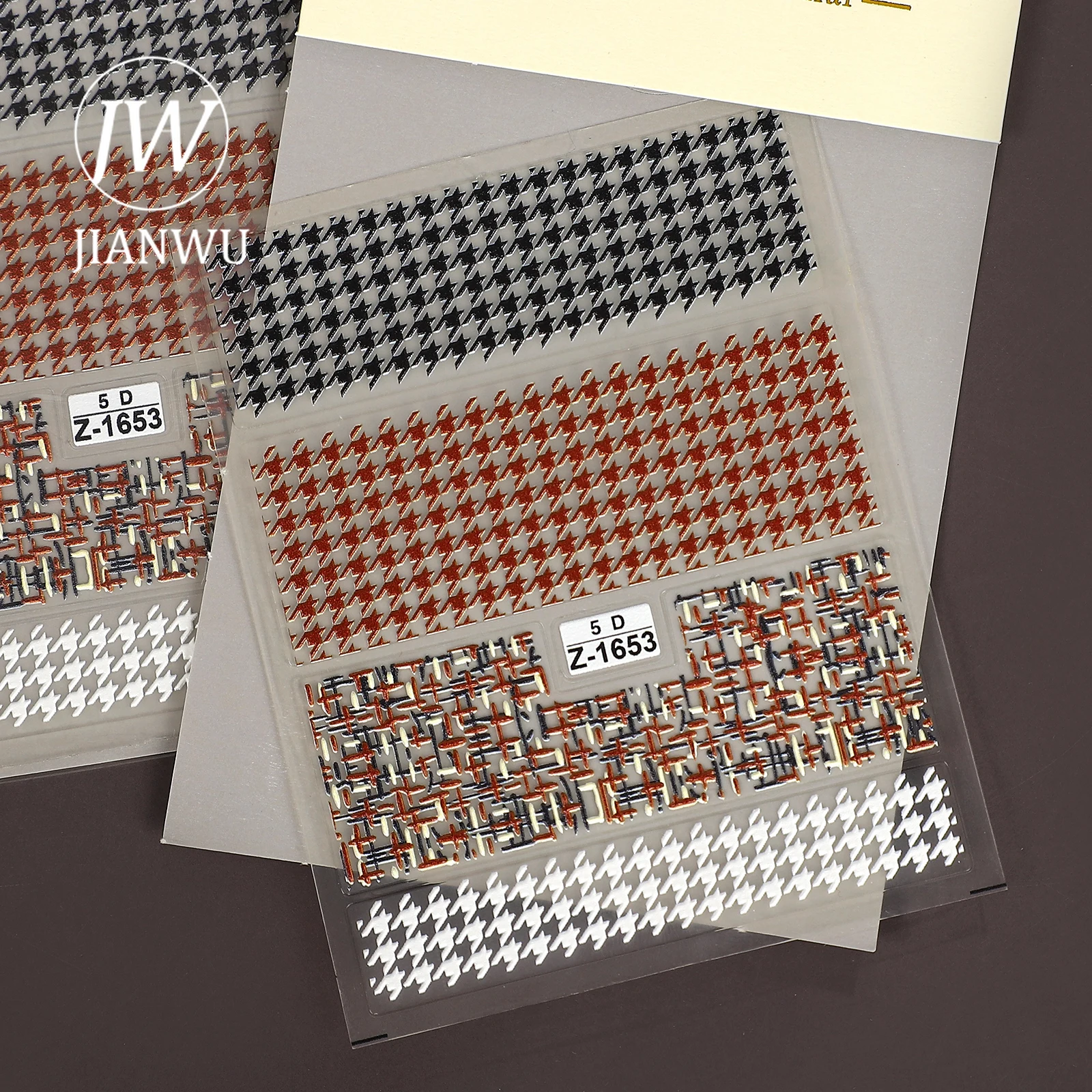 JIANWU 2 Pcs/set Vintage 5D Pattern Landscape Material Collage Manicure PET Sticker Creative Journal Stationery