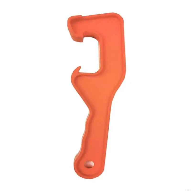 C1FE Bucket Lid Opener Wrench Plastic Paint Can Lid Tool Tool Tool Pail Barrel Lid Lifter ความยาวการเปิด 20.5 ซม./8.1in ทนทาน