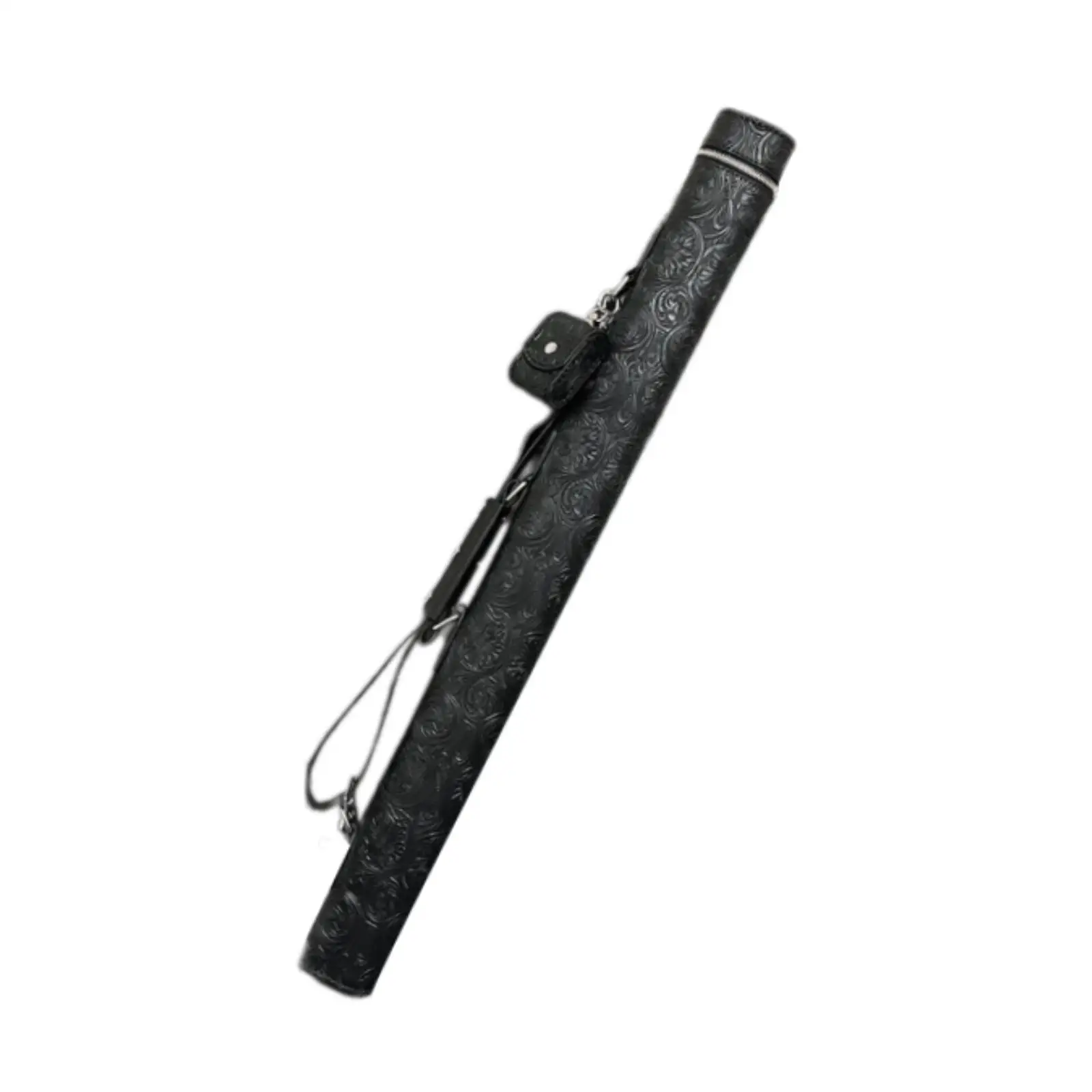 Billiard Stick Carrying Case Pool Stick Case 2 Holes Heavy Duty Wear Resistant PU Leather Organizing Portable Pool Cue Bag