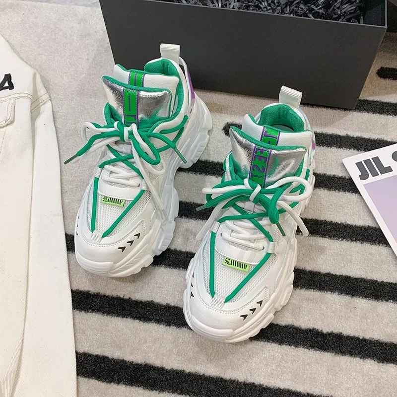 2023 new Women Chunky Sneakers Designers Fashion Brand  Casual  Shoes Woman Summer  Vulcanized Shoes