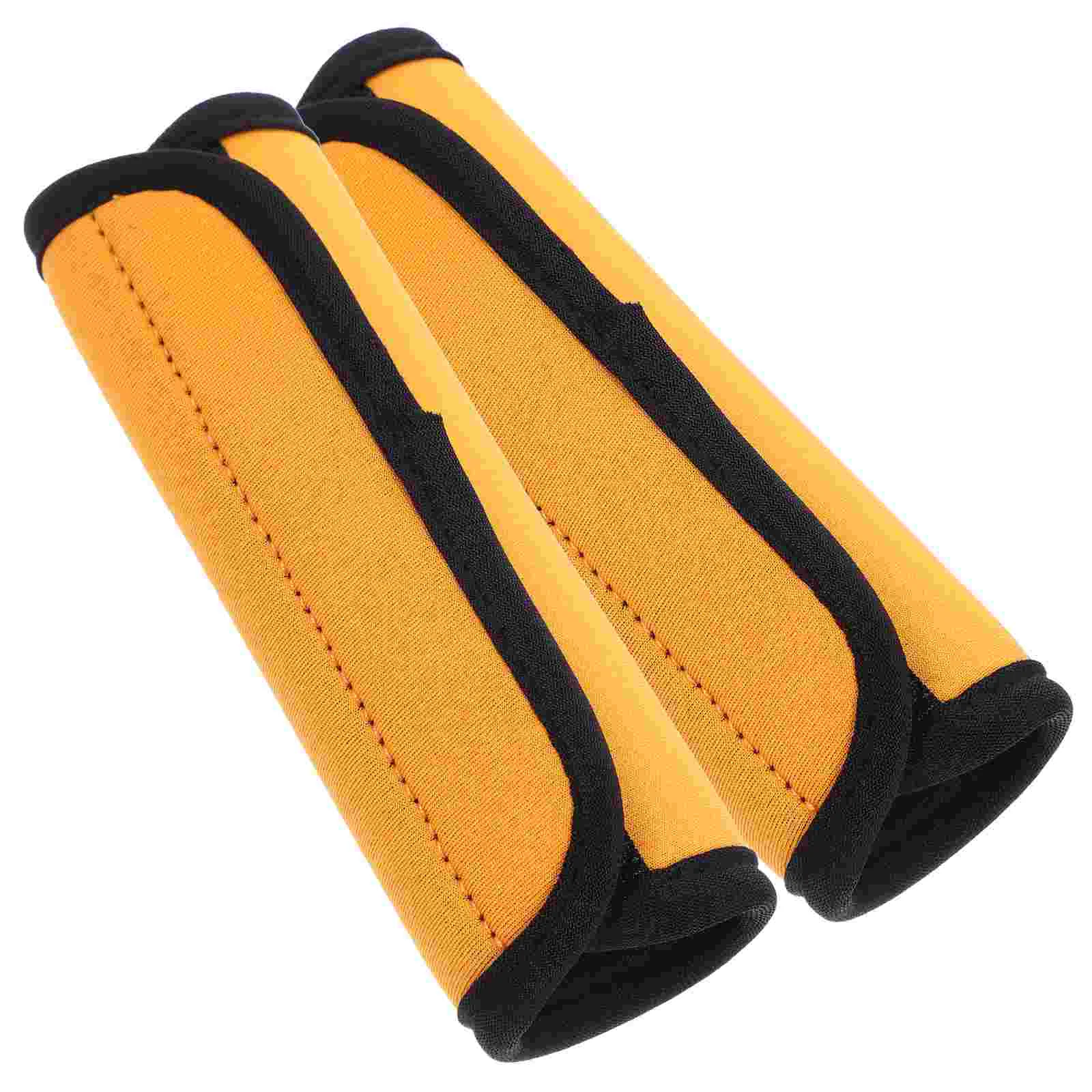 

2 Pcs Protective Pad Horizontal Bar Non-slip Man Handles Stoppers Polyester Weight Lift Mat