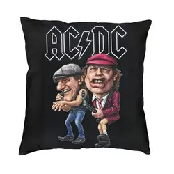 AC DC Australian Heavy Metal Music Pillow Cover Home Decorative Rock Band Cushions Throw Pillow for Sofa Double-sided Printing