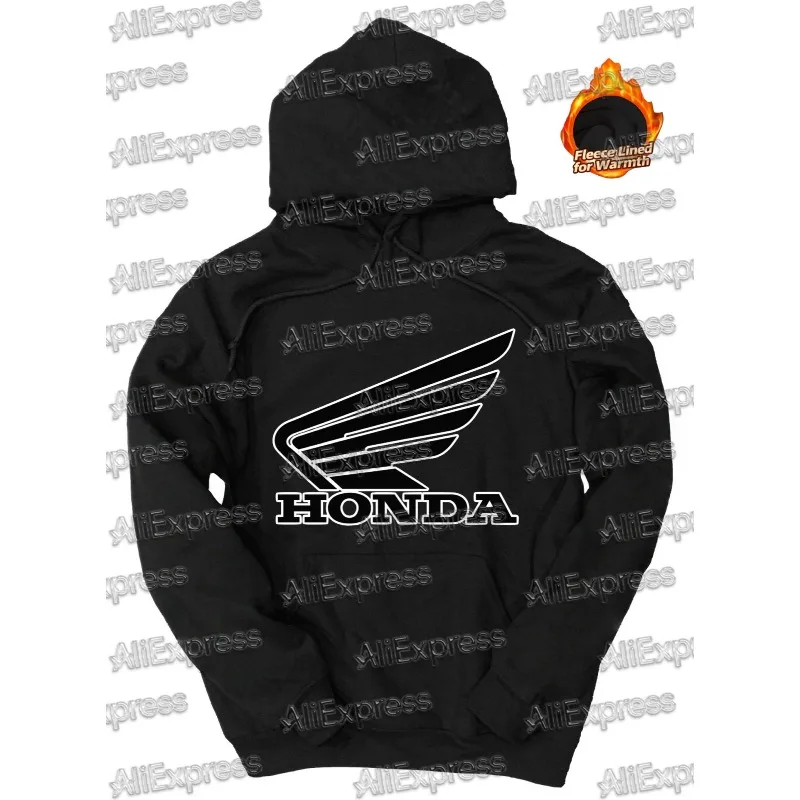 

Толстовка с капюшоном Honda, мужская весенне-осенняя мотогонка, автостиль, повседневная спортивная одежда, одежда с графическим рисунком, бархатный свитер из 100% хлопка