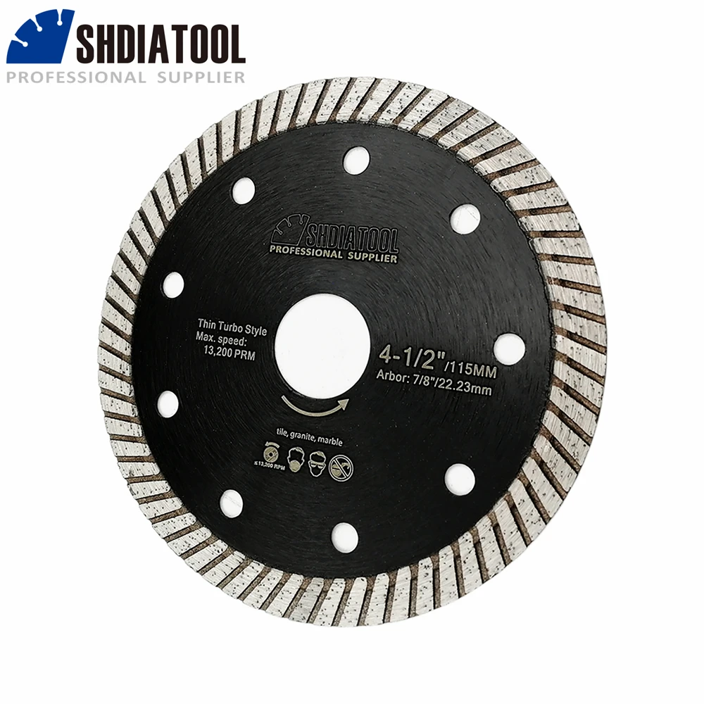 SHDIATOOL 4/4.5/5inches Diamond Saw Blade Tile Cutter Ceramic Porcelain Marble Superthin Cut Plate 105/115/125mm Cutting Disc