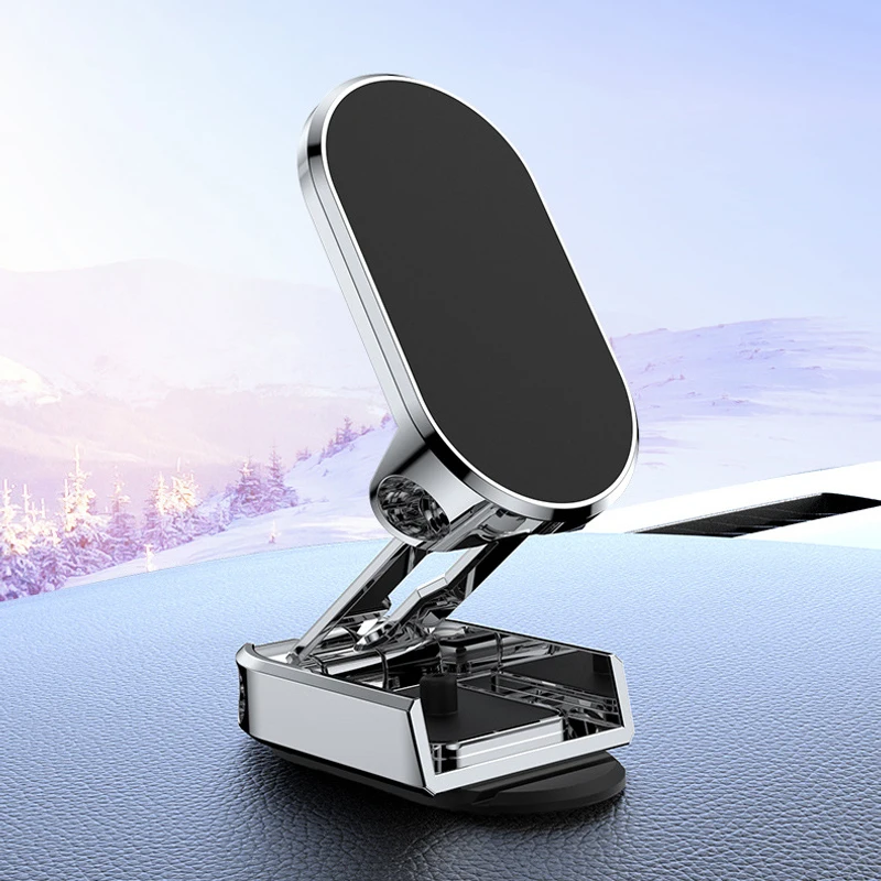 360 Rotatable Magnetic Car Phone Holder Magnet Smartphone Support GPS Foldable Phone Bracket in Auto For iPhone Samsung Xiaomi