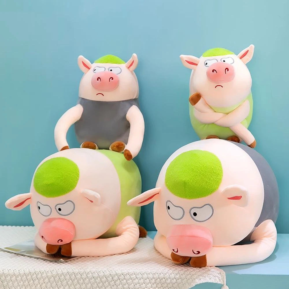 40 см тянущая свинья трехцветная забавная забавная кукла Angry Pig плюшевая игрушка декоративная подушка высокого качества подарок на день рождения и Рождество