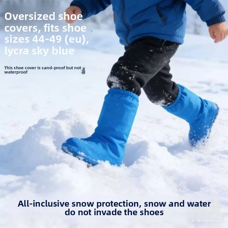 

Нескользящие чехлы для обуви от снега, детское снаряжение для снежной местности, полностью закрывающие чехлы, водонепроницаемые, с шипами, для мужчин и женщин