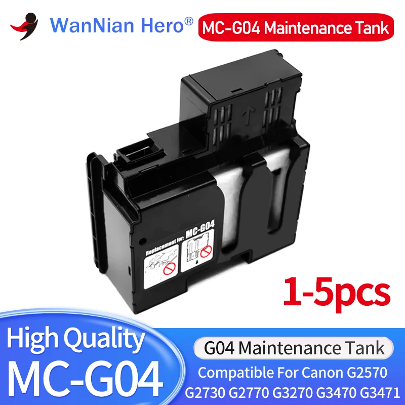 1-5pcs MC-G04 Maintenance Tank  G04 Maintenance box Compatible for CANON G3670 G3730 G3770 G3870 G3871 G3872 G4470 G4570 G4670