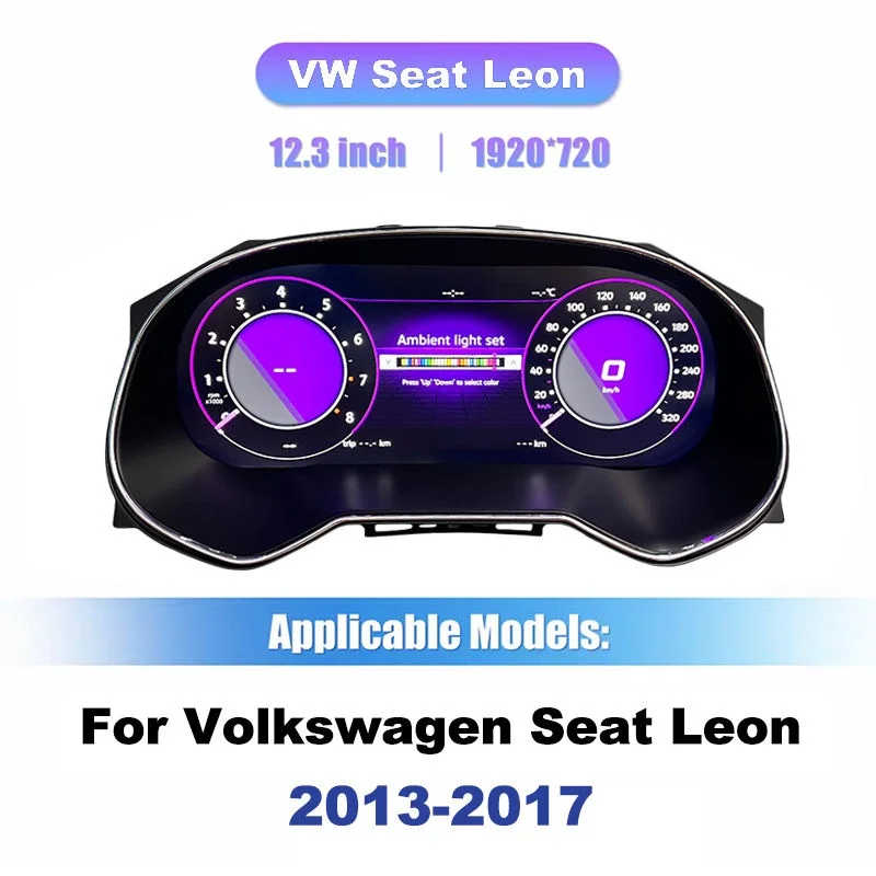 

Newest Product For Seat Leon 2013-2018 Digital Virtual Cockpit Instrument Gauge Cluster Speedometer LCD Dashboard Panel Screen