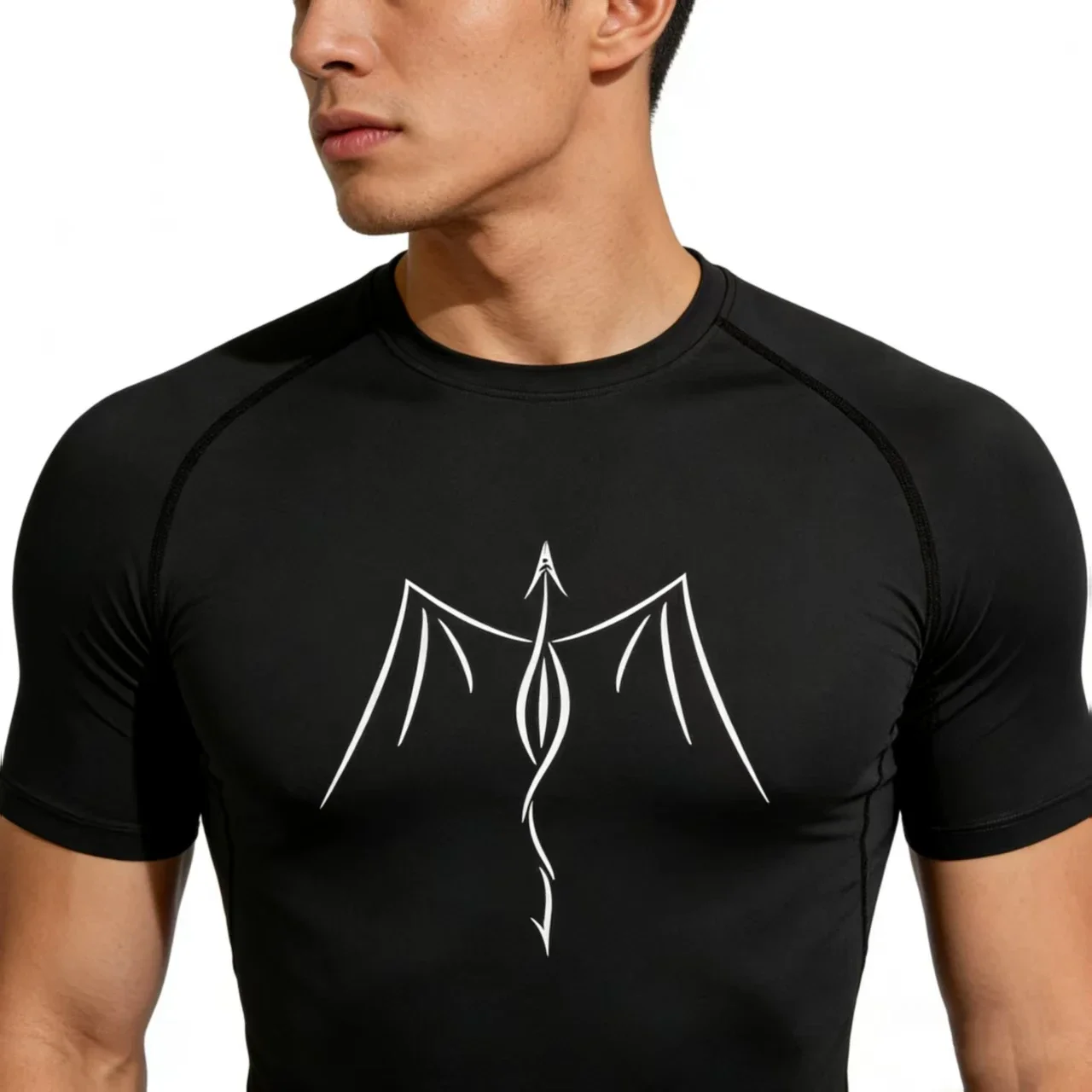 

Dragon 2026 Men's Sports T-shirt Training Fitness Compression Workout T-Shirt Rashguard Tops Short Sleeve T-Shirt For Men