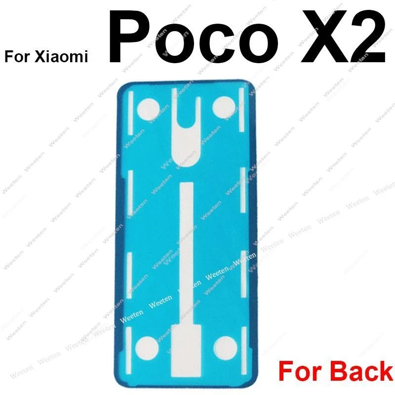 Rear Battery Housing Door Cover Adhesive Glue For Xiaomi Poco X2 X3 X3Pro X3 NFC F2 M4 Pro F3 X4 GT Back Camera Lens Sticker