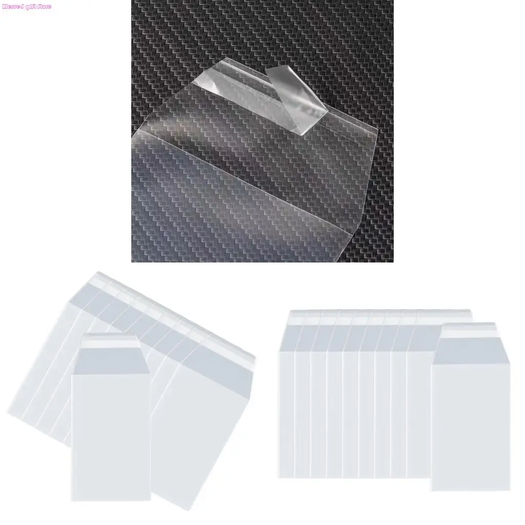 D0JC 100pcs Clear Card Sleeves Durable for Graded Collectible Cards Abrasion Resistant