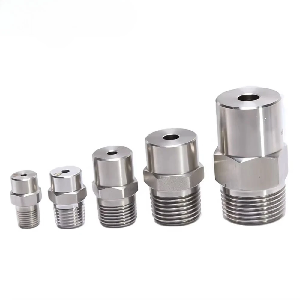 

5pcs 1/4" BB Type Low Flow Full Cone Cooling Spray Nozzle, Industrial Stainless Steel Standard Angle Spray Nozzle for Washing