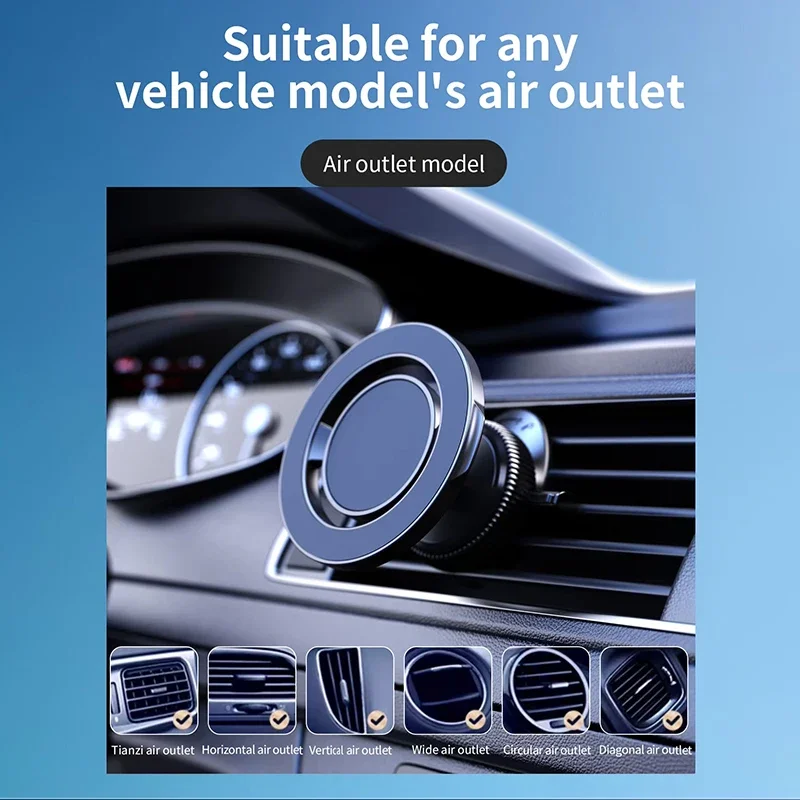 

Новинка 2023 года, вращающийся на 360° автомобильный держатель для телефона, зажим для вентиляционного отверстия, навигационная подставка, телескопическая розетка для воздуха, универсальная поддержка портативного телефона, хит продаж