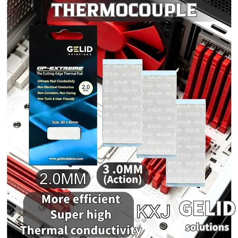 2PCS 2026 Hot GELID Thermal Pad CPU/GPU Graphics Motherboard Silicone Grease Pad Heat Dissipation Silicone Pad