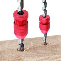 2pcs Aluminum Drill Stop Set Adjustable Inner Diameter Depth Control Precise Drilling Woodworking Metalworking Tool