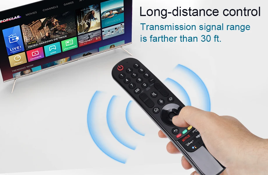 1 Stück Ersatz-Magic-Fernbedienung MR22GA/GN für Smart-TV ohne Sprach- und Zeigerfunktion – Detail 3