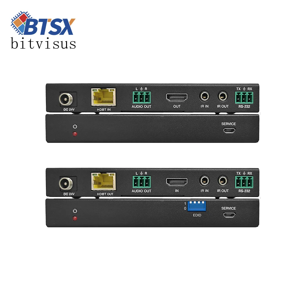 8K HDBaseT Extender 150m with for 2.1 HDCP 2.3 IR RS232 CEC POC Metal Enclosure HDR10 Dolby Vision Audio Breakout