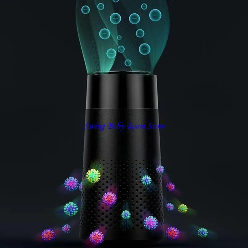 K1ADスモールカーエア浄化器静かな操作静かなフィルターエアクリーナー効果