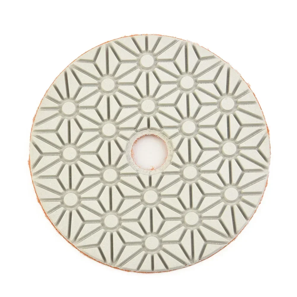 ........................................1PC 4 pollici 100 mm diamante secco/bagnato 3 gradini tamponi per lucidatura strumento per lucidare granito