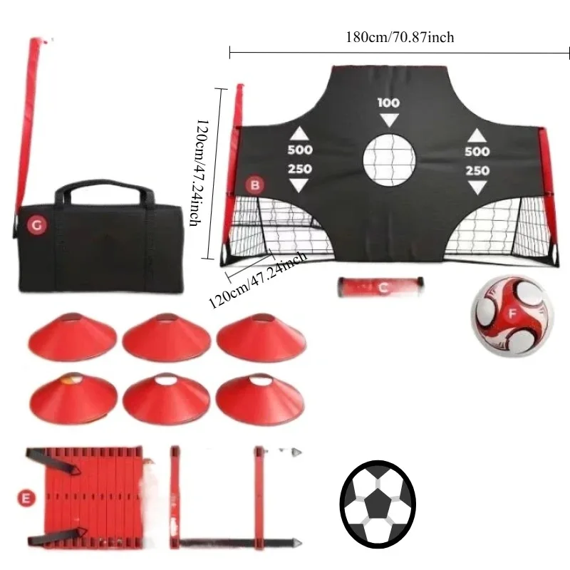 هدف تدريب كرة القدم على الرماية من القماش، هدف مجاني لركلة الجزاء، ممارسة الرماية، صافي الدقة، قماش كرة القدم #1