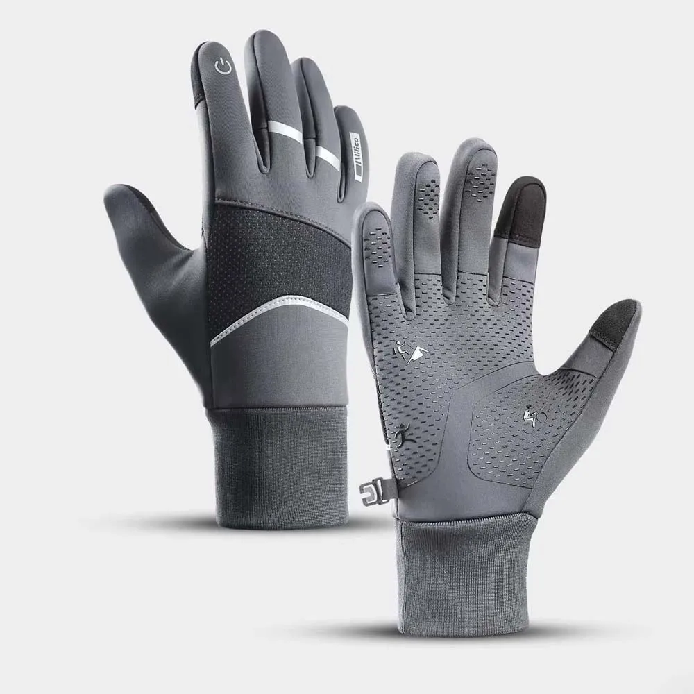 Флисовые плюшевые утолщенные перчатки, мягкие нейлоновые варежки с защитой от брызг, теплые однотонные ветрозащитные перчатки унисекс