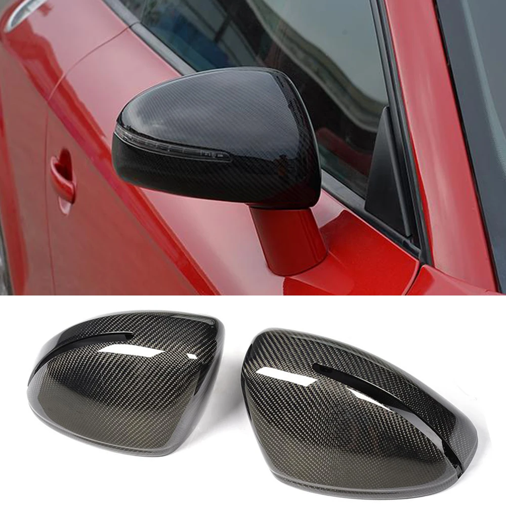 Carbon Fiber Car Rearview Mirror Cover For TT TTS 2008-2014 For Audi R8 2007-2011 Replace ABS Side Mirror Cap Not For R8 GT 2011