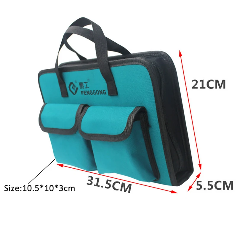 Tool Hand Bag Portable Electrician Bag Multifunction Repair 600D Oxford Cloth Large Thicken Tool Bag Waterproof Tool Organizers