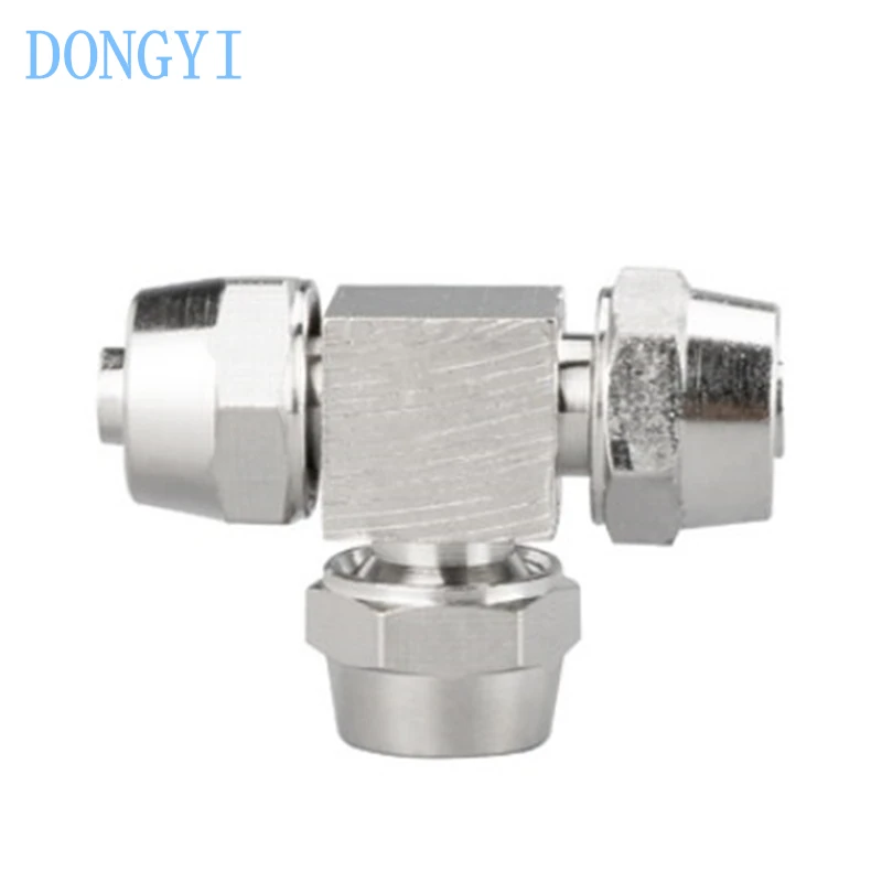 Pneumatic Quick Screw Tee Lock Female Connector 4mm 6mm 8mm 10mm 12mm 14mm 16mm
