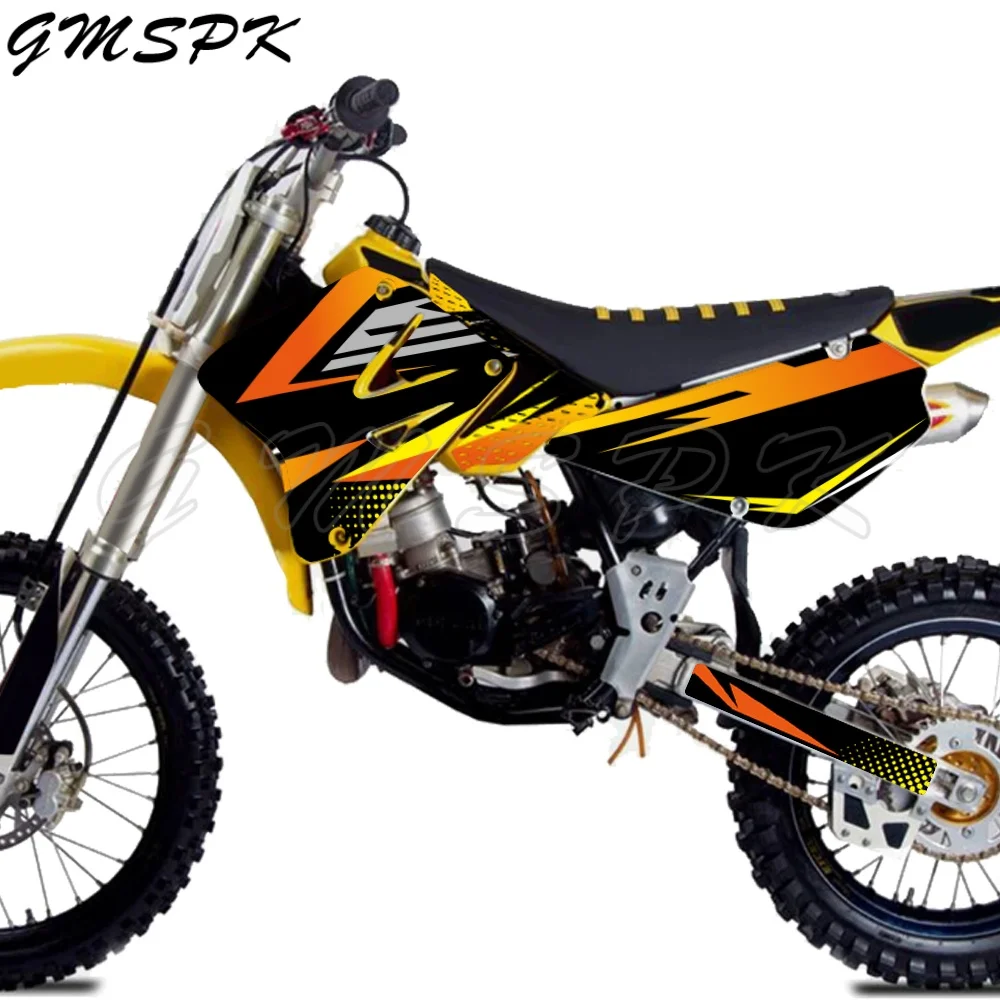 Fit for Suzuki RM80 RM85 RM 80 85 2005-2018 2017 2016 Full Graphics Decals Kit Personalized Motorcycle Background Custom Number