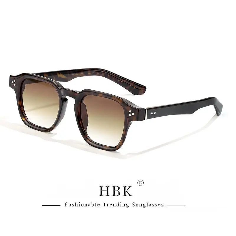 HBK Fashion Square Herren-Sonnenbrille Damen-Sonnenbrille mit Core-Einsatz-Bügel Luxusmarke Sonnenbrillen für Reisen, Strand, Party, Festival, Geschenke – Detail 23