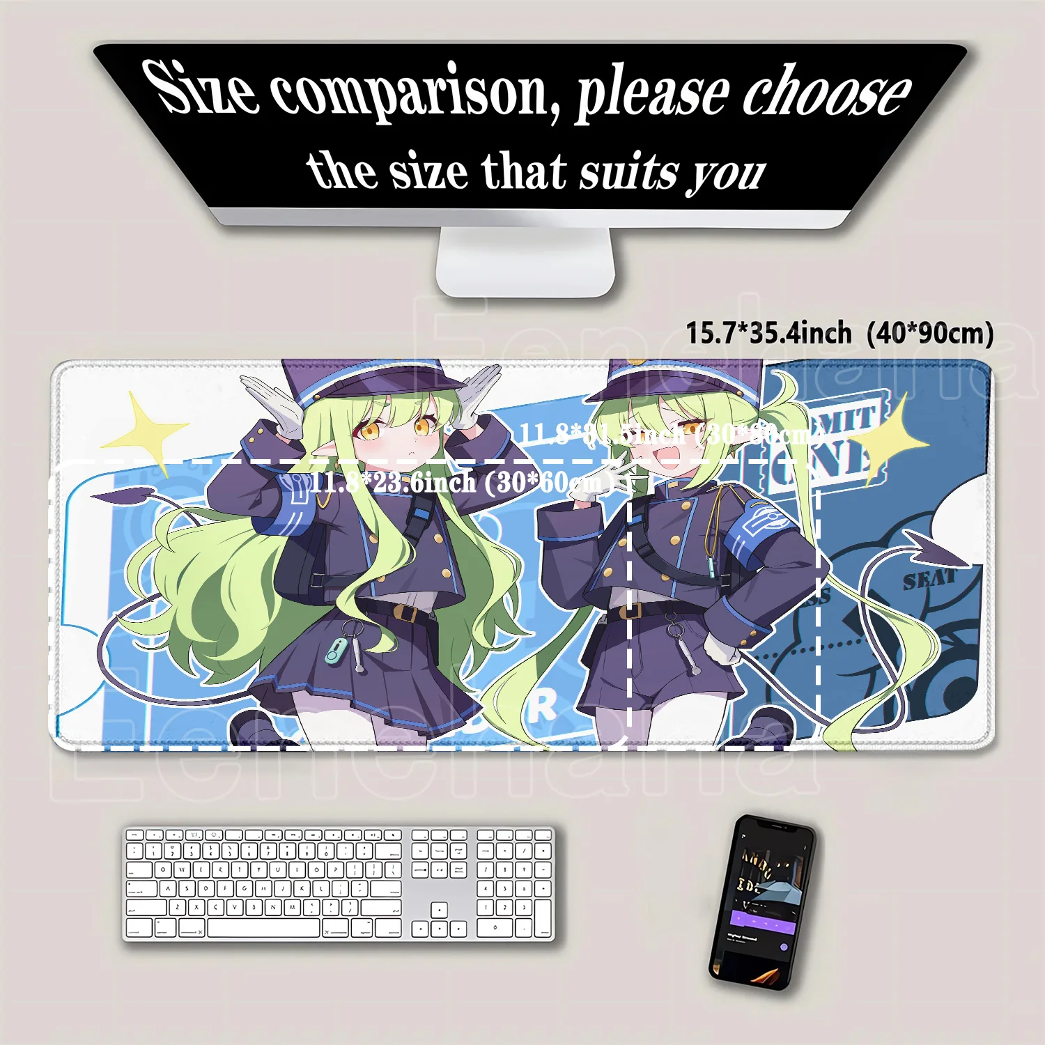 Gaming Mousepad Blue Archive H - Desk Setup Blue ulasan dan harga
