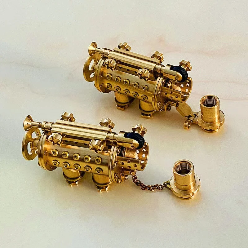 High-End Steampunk Messing Kerosine Aansteker. Vintage Machines Zwaar Gepantserd Koper Diy Collectie 186G