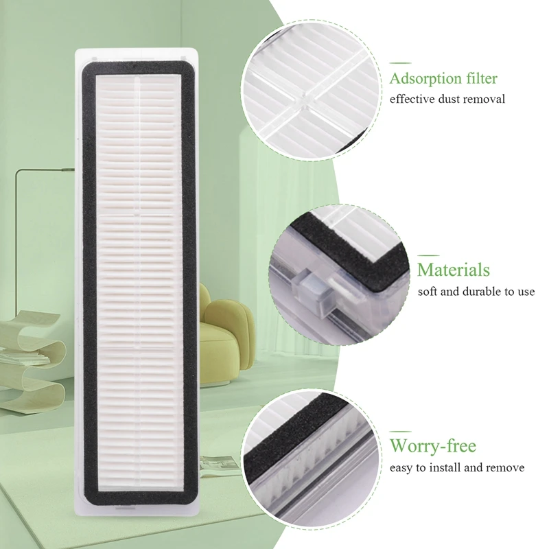 Aspirador Acessórios para Dreame Bot L10 Pro, escova principal, escova lateral, esfregões, panos, filtros, peças sobressalentes, substituíveis, 18pcs