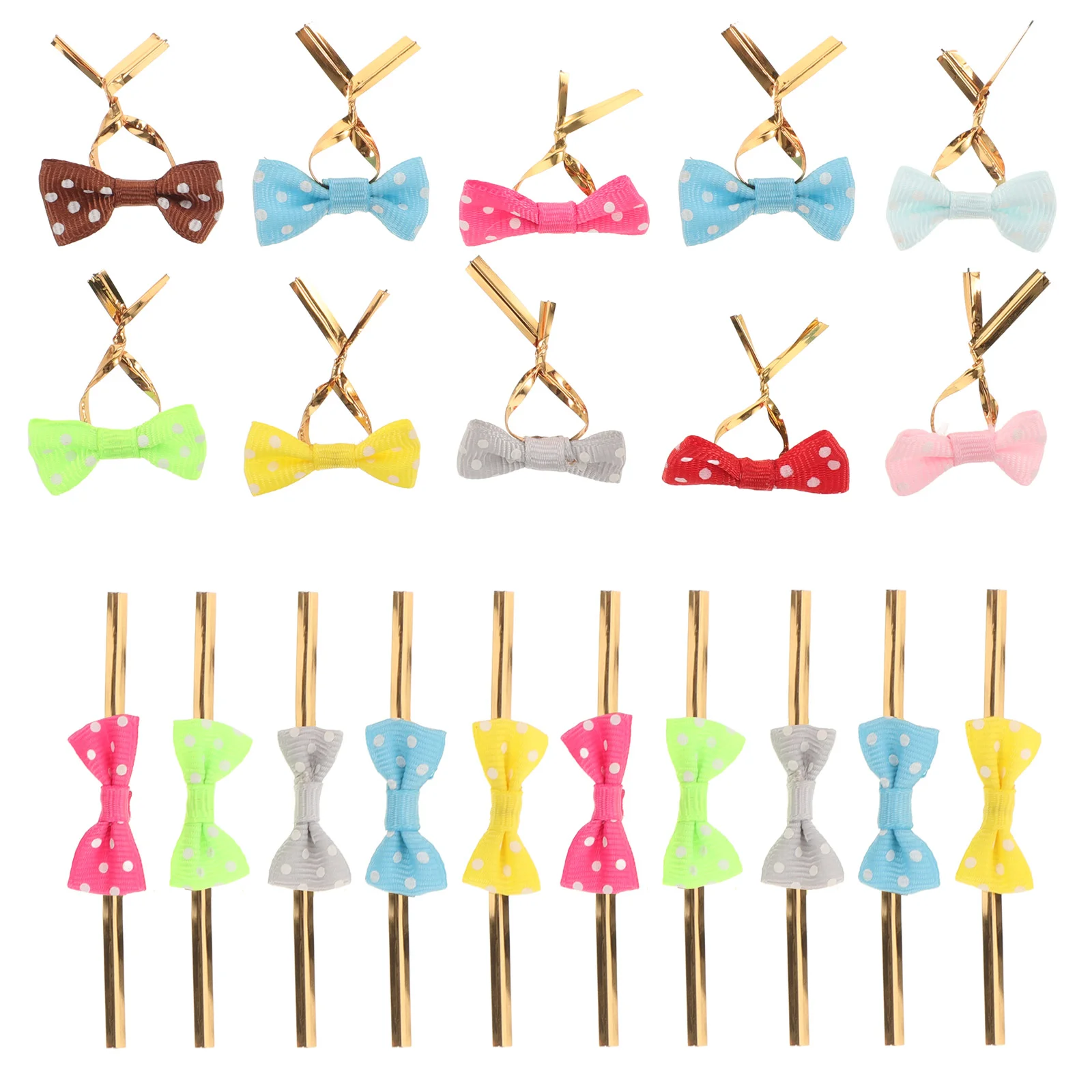 

200 Pcs Tie with Ribbon Candy for Gift Packing Sealing Ties Dessert