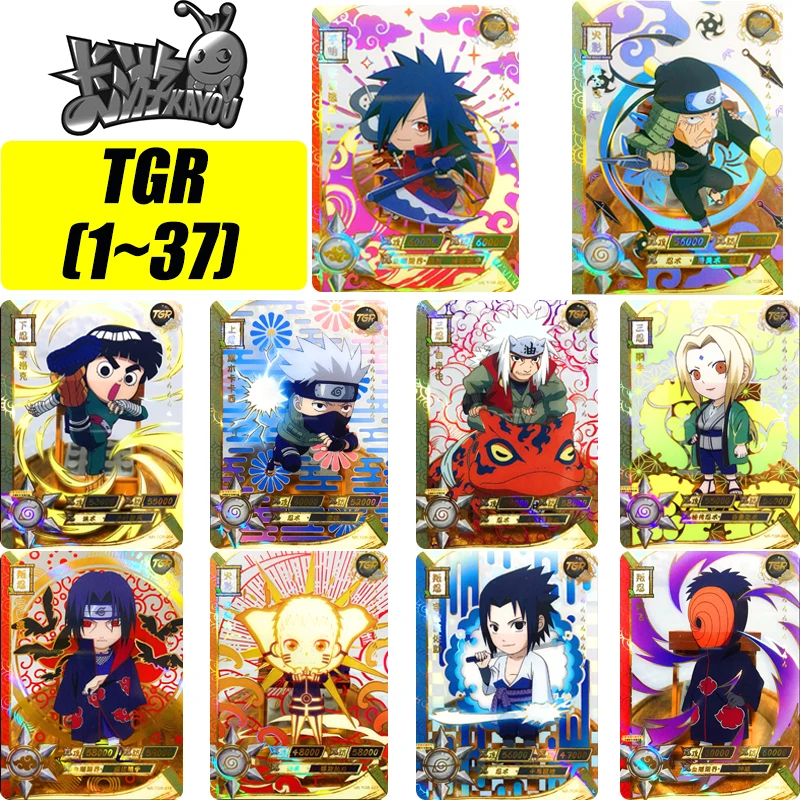 

Kayou Naruto TGR 1~37 Series Anime Characters Gaara Uchiha Itachi Rock Lee Rare Toys Collection Card Christmas Birthday Gift