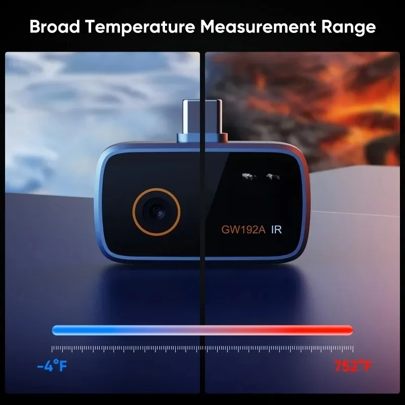 GW192A Thermal Imaging Cam-era Electronics Thermal Cam-era Repair, for Android Type-C IOS Lightning Phone Mobile Thermal Cam-era - Image 4