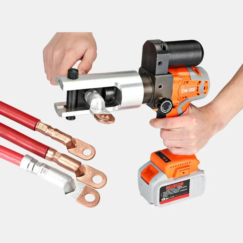 CM-300 Charging Hydraulic Small Portable Lithium Electric Crimping Clamp Copper Aluminum Terminal Crimping Pliers