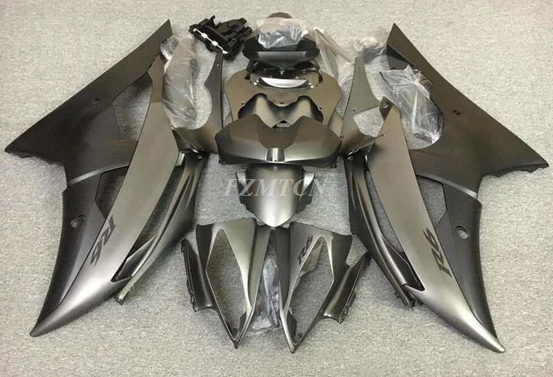 New ABS Fairings Kit Fit For YAMAHA YZF- R6 08 - 16 2008 2009 2010 2011 2012 2013 2014 2015 2016 Bodywork Set Matte Gray Black