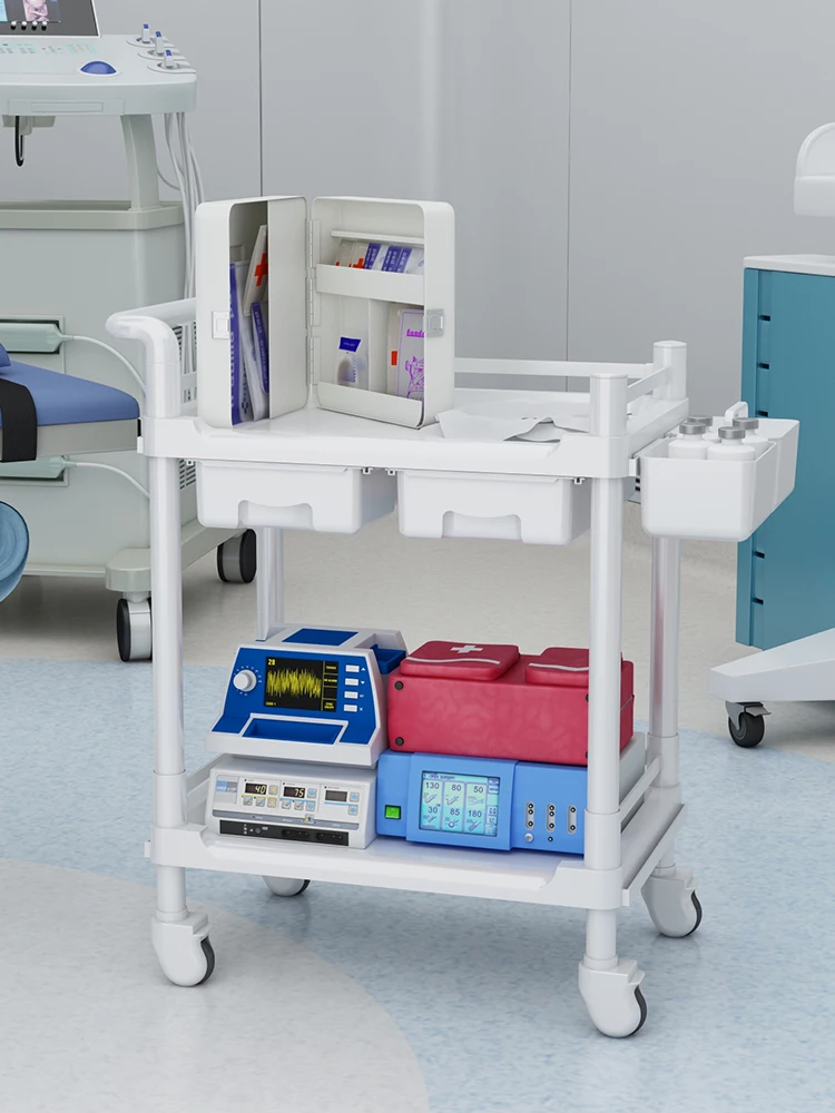 Medical trolley Beauty equipment Shelf trolley Mobile trolley Dental beauty salon table Medical treatment cart