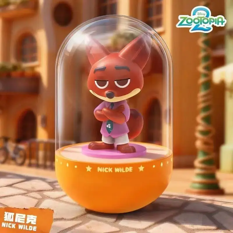 

Товары серии Disney Zootopia Judy Nick, прикроватная тумбочка, ночник, стеклянный корпус в стиле Гачапон, креативный дизайн, праздничный подарок