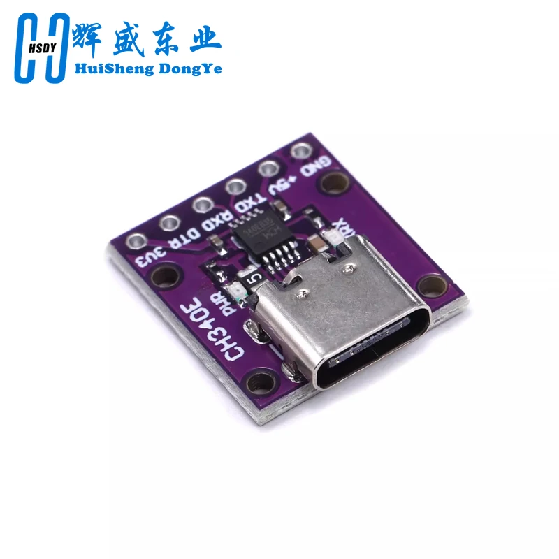 CH340E MSOP10 USB to TTL Serial Converter, 5V/3.3V Alternative CH340G Module TYPE-C Interface For Arduino Pro Mini