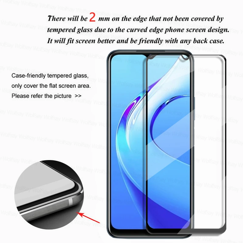 Full Glue Glass For VIVO Y21T Glass Vivo Y20T Screen Protector Tempered Glass Vivo Y20T Y21S Y30 Y12S Y21 Y31 Y51 Y33S Y53S Y72