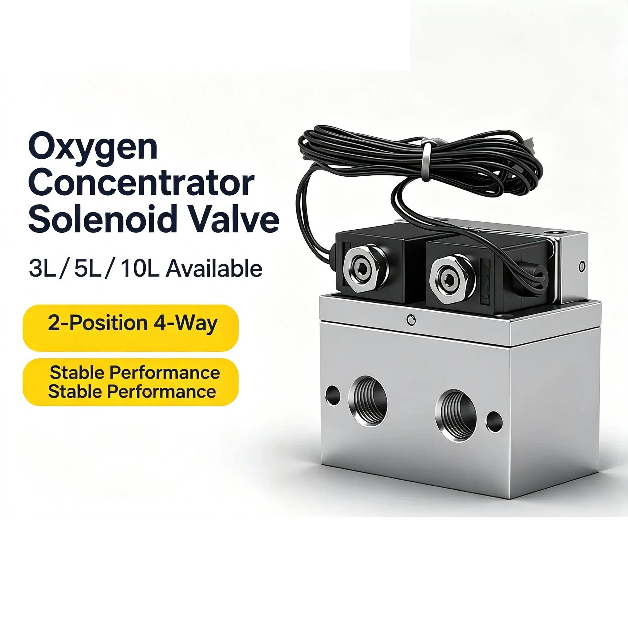 for oxygen generators Two-position four-way solenoid valve HNDA-08-5L HNDA-08-10L HNDB-08-5L HNDB-08-10L special solenoid valve