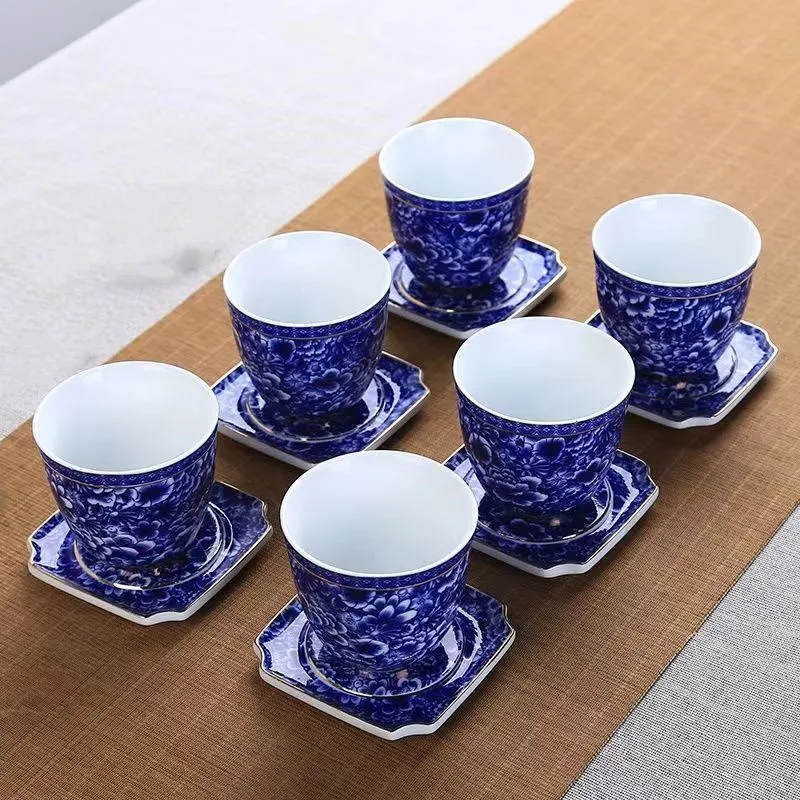 Blue Tea Cup With S…