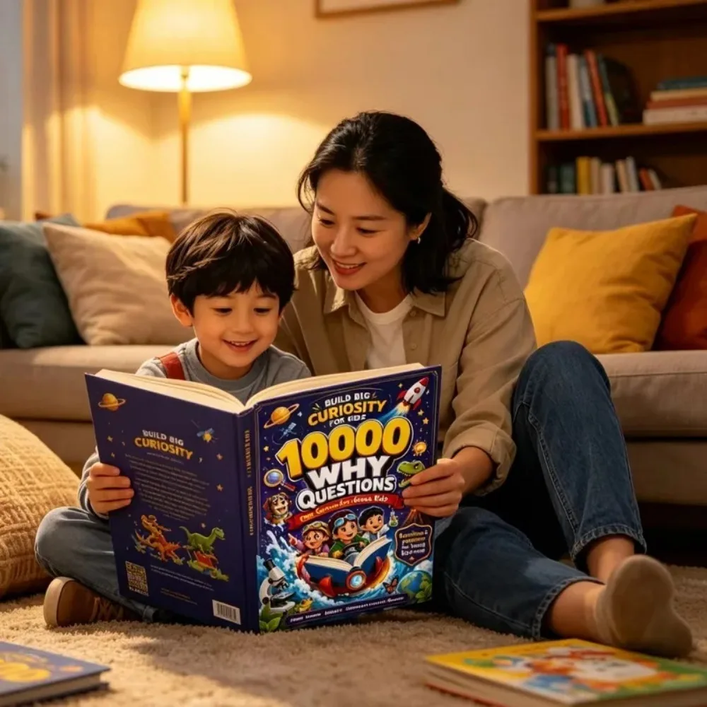 10000 Why Questions Kids Science Book Space Dinosaur Nature Encyclopedia for Curious Children