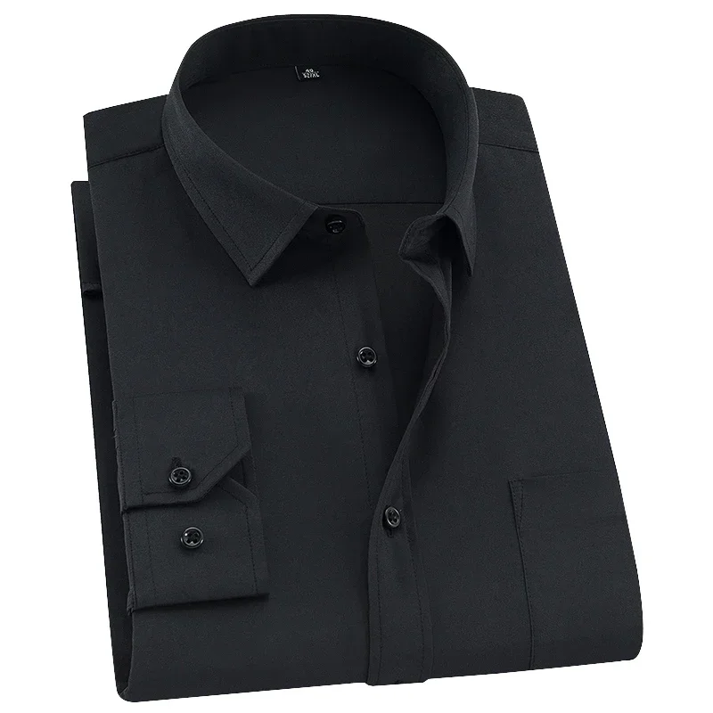 

Плюс размер 4XL 8XL 9XL Осенне-зимняя мужская рубашка 10XL 11XL 12XL 13XL 14XL 160 кг с длинными рукавами и лацканами деловая классическая белая рубашка