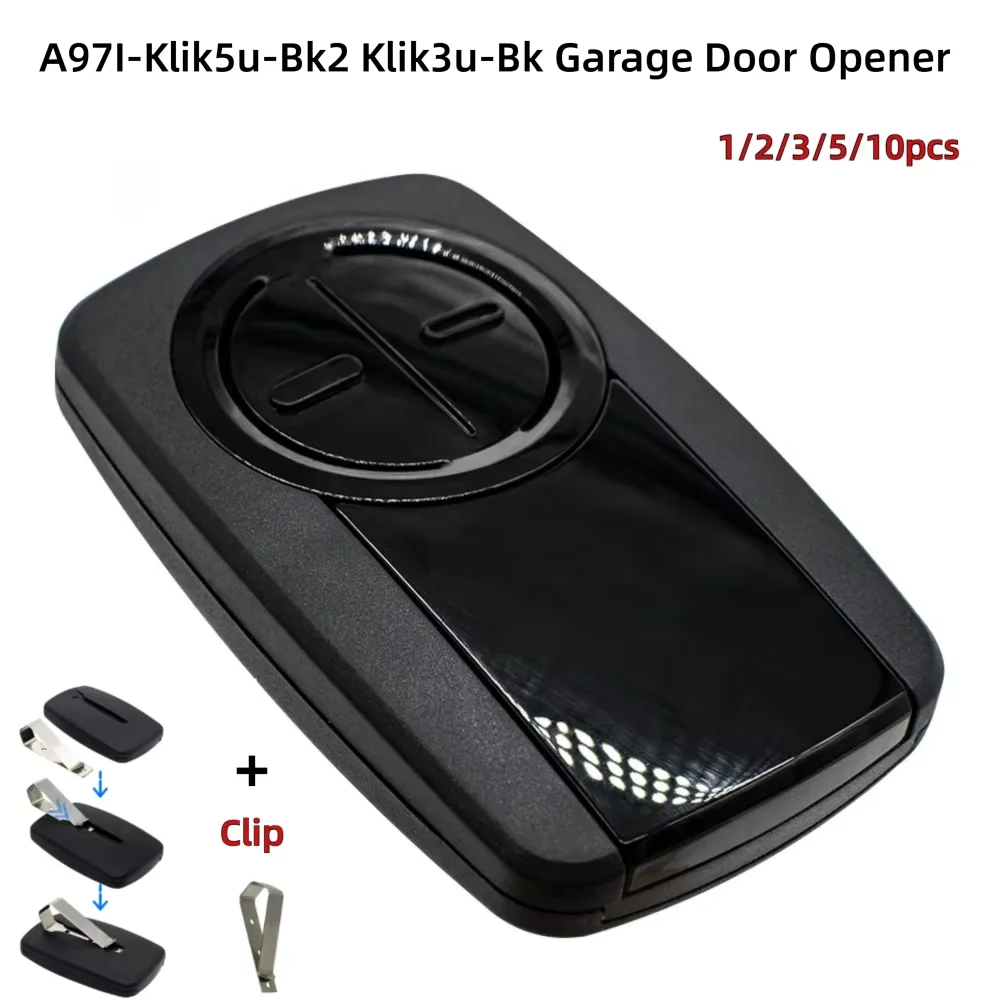 1-20pcs 375UT 380UT Universal Garage Door Opener Remote Control For A97I-Klik5u-Bk2 Klik3u-Bk Red/Orange/Purple/Green/Yellow
