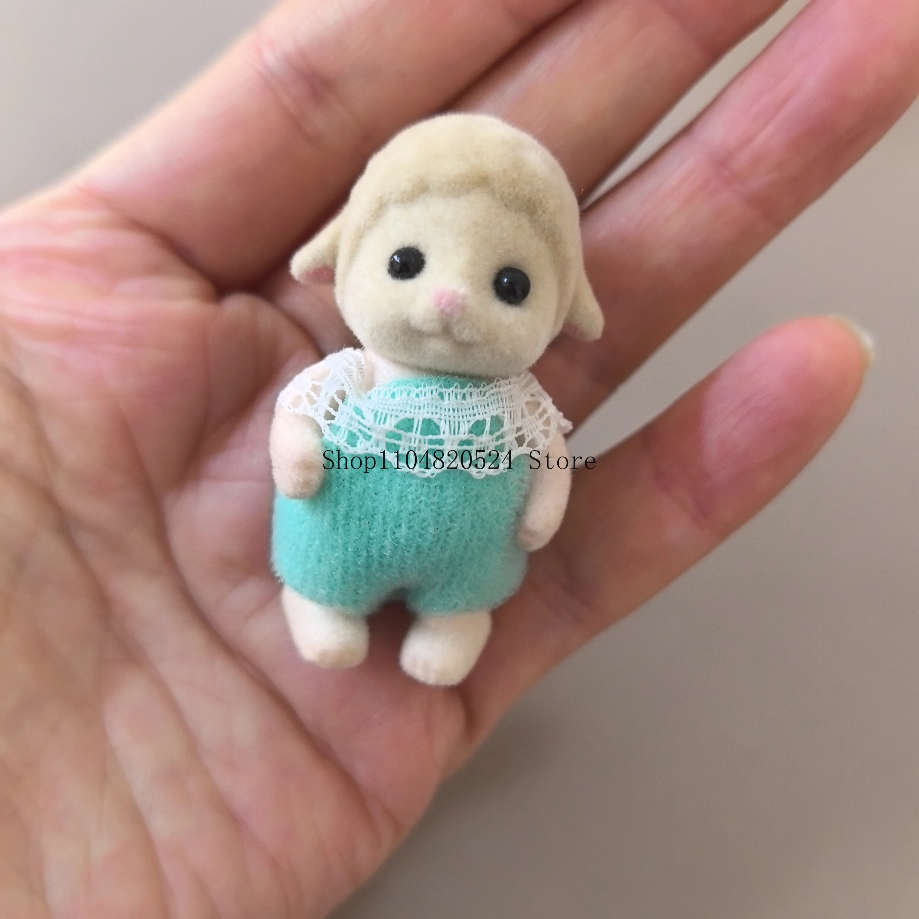 محاكاة عائلة أرنب الغابات لتقوم بها بنفسك Playset أرنب صغير الدب الشكل لعبة الدمى هدايا الاطفال